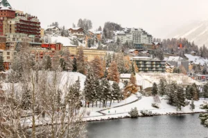 St Moritz winter scene
