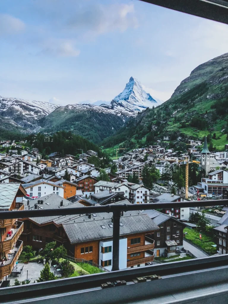 Zermatt Village Beneath the Matterhorn